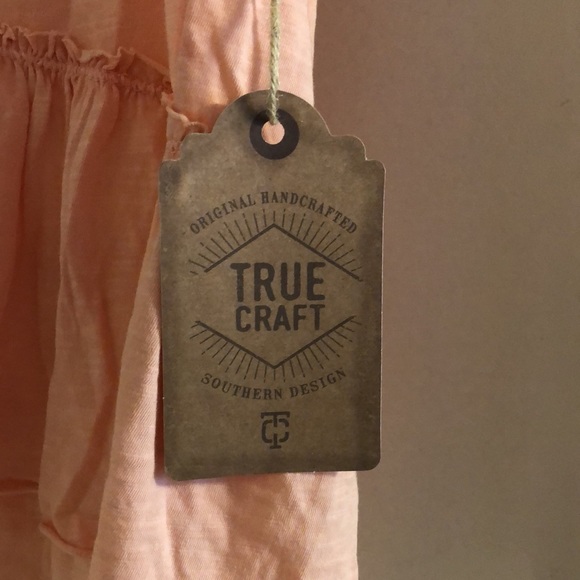 Peach True Craft high-low babydoll tank top- size L- NWT - Picture 4 of 7